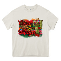 Cream Cinco de Mayo Cactus Heavy Core Tee - texasbilliewilder