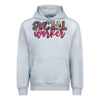 Heather Grey social worker Urban Hoodie - OliviaCreatesArt