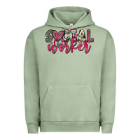 Pigment Oil Green social worker Urban Hoodie - OliviaCreatesArt