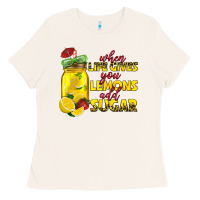 Bone when life gives you lemons add sugar Ladies Tee - texasbilliewilder