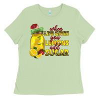Matcha when life gives you lemons add sugar Ladies Tee - texasbilliewilder
