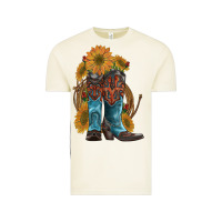 Vintage Arctic western boots with sunflowers Vintage Tee - Artiststas