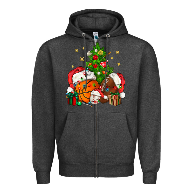 Christmas Sports Bbs Zipper Hoodie by BundleAndBundleShop | Teevron