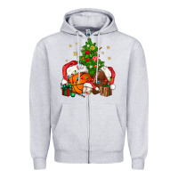 Heather Grey christmas sports bbs Zipper Hoodie - BundleAndBundleShop