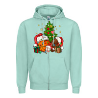Seafoam christmas sports bbs Zipper Hoodie - BundleAndBundleShop