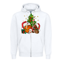 White christmas sports bbs Zipper Hoodie - BundleAndBundleShop