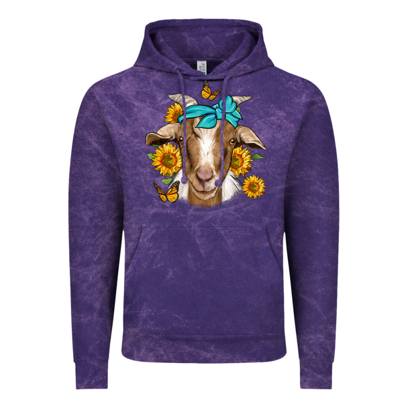 Sunflower Bandana Goat Vintage Hoodie by Jasminsmagicworld | Teevron