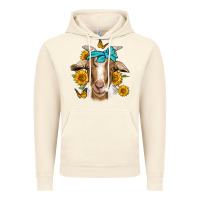 Vintage Artic sunflower bandana goat Vintage Hoodie - Jasminsmagicworld