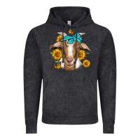 Vintage Black sunflower bandana goat Vintage Hoodie - Jasminsmagicworld