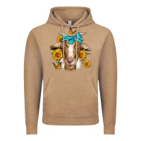 Vintage Coffee sunflower bandana goat Vintage Hoodie - Jasminsmagicworld