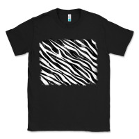 Black zebra background Classic Tee - RanaPortraitStore