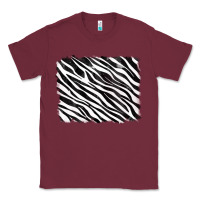 Burgundy zebra background Classic Tee - RanaPortraitStore