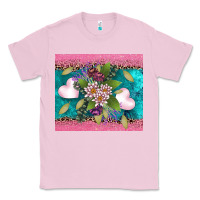 Bubblegum Pink v.d flowers and hearts Classic Tee - AdoDesignShop