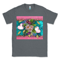 Charcoal Heather v.d flowers and hearts Classic Tee - AdoDesignShop