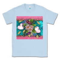 Dusty Blue v.d flowers and hearts Classic Tee - AdoDesignShop