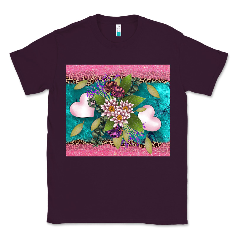 V.d Flowers And Hearts Classic Tee by AdoDesignShop | Teevron