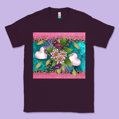 V.d Flowers And Hearts Classic Tee Designed By Adodesignshop