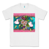 White v.d flowers and hearts Classic Tee - AdoDesignShop