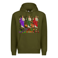 Army Green san judas happy  hallothanksmas Premium Hoodie - JahusDesignShop