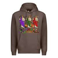 Coffee san judas happy  hallothanksmas Premium Hoodie - JahusDesignShop