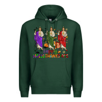 Sports Green san judas happy  hallothanksmas Premium Hoodie - JahusDesignShop