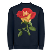 Navy Ketchup And Mustard Rose Heavyweight Sweatshirt - LillyAllenDesigns