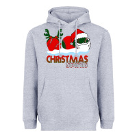 Heather Grey Christmas Spirits Baseball Heavyweight Hoodie - Bettercallsaul