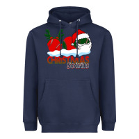 Navy Christmas Spirits Baseball Heavyweight Hoodie - Bettercallsaul