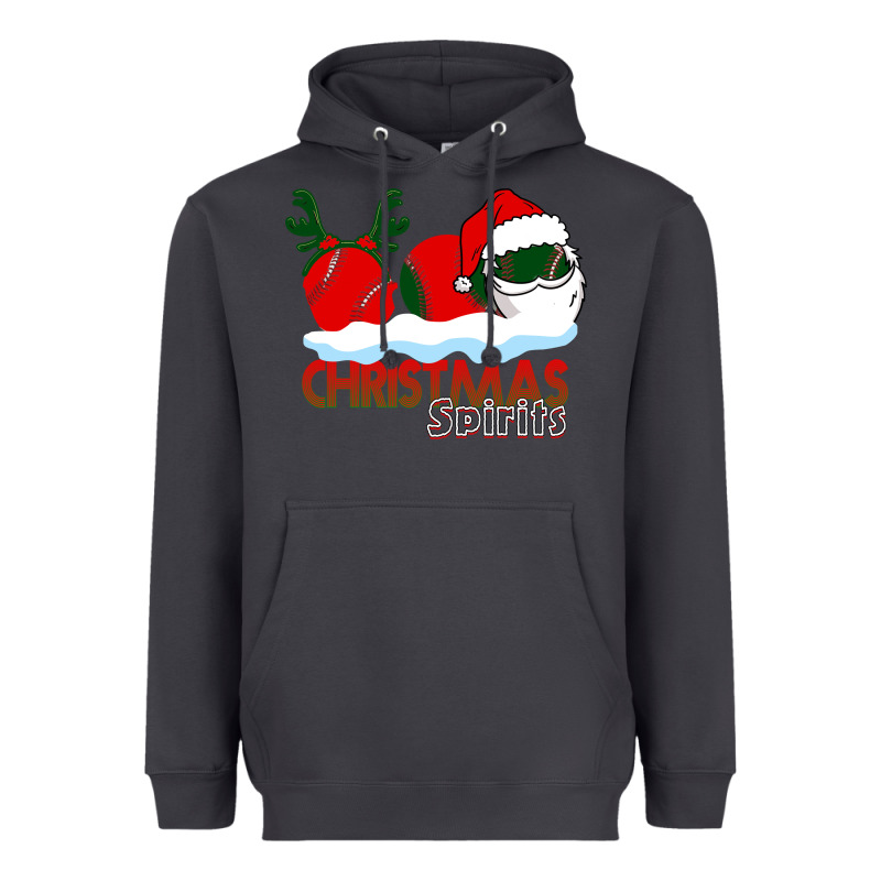 Christmas Spirits Baseball Heavyweight Hoodie by Bettercallsaul | Teevron