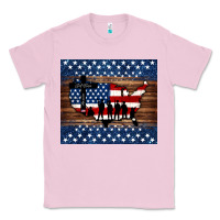 Bubblegum Pink god bless america american flag tumbler Classic Tee - Jasminsmagicworld