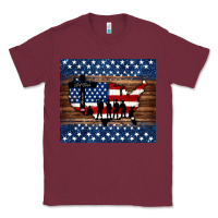 Burgundy god bless america american flag tumbler Classic Tee - Jasminsmagicworld