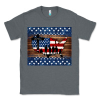 Charcoal Heather god bless america american flag tumbler Classic Tee - Jasminsmagicworld