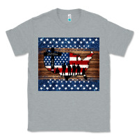 Heather Grey god bless america american flag tumbler Classic Tee - Jasminsmagicworld