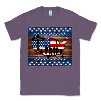 Lavender god bless america american flag tumbler Classic Tee - Jasminsmagicworld