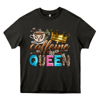Asphalt caffeine queen Heavy Core Tee - Zillion Design Studio