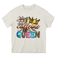Cream caffeine queen Heavy Core Tee - Zillion Design Studio