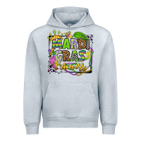 Heather Grey mardi gras princess Urban Hoodie - OliviaCreatesArt