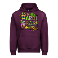Mauve Wine mardi gras princess Urban Hoodie - OliviaCreatesArt