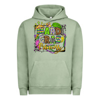Pigment Oil Green mardi gras princess Urban Hoodie - OliviaCreatesArt