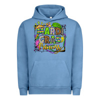 Pigment Pebble Blue mardi gras princess Urban Hoodie - OliviaCreatesArt