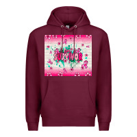 Burgundy I am a survivor Premium Hoodie - NancyCooperArtShop