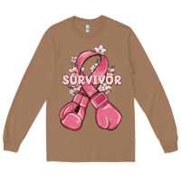 Toasted Coconut survivor breast cancer with boxing gloves Long Sleeve Tee - MaliasSmallBusiness