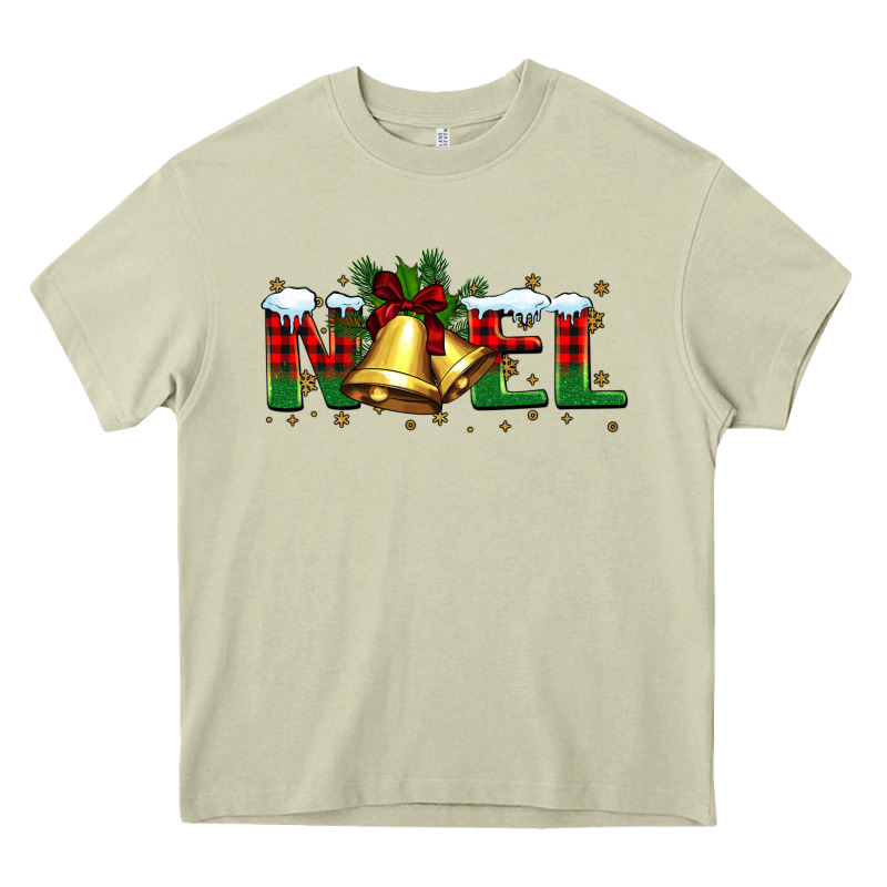Noel Christmas Bells Heavy Core Tee by BarkalooDesign | Teevron