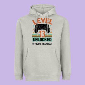 Level 13 Unlocked Official Teenager 13th Birthday Heavyweight Hoodie Designed By Bettercallsaul