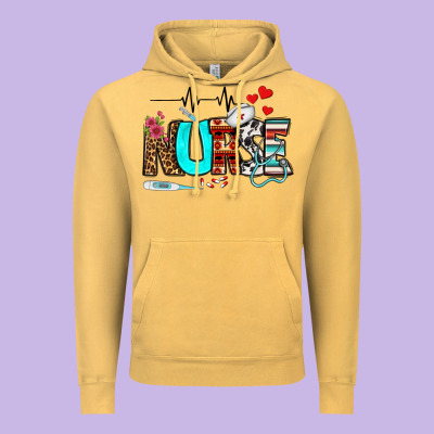 Western Nurse Vintage Hoodie Designed By Bundleandbundleshop