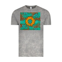 Cloud Rock Sunflower Gemstone Leopard Vintage Tee - Artiststas