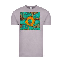 Vintage Zinc Sunflower Gemstone Leopard Vintage Tee - Artiststas