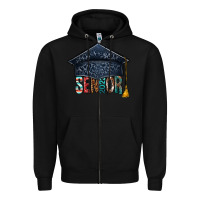 Black senior 2023 graduation hat bbs Zipper Hoodie - BundleAndBundleShop