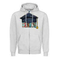 Dove Grey senior 2023 graduation hat bbs Zipper Hoodie - BundleAndBundleShop