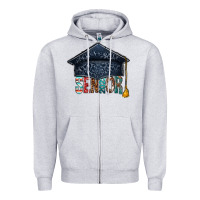 Heather Grey senior 2023 graduation hat bbs Zipper Hoodie - BundleAndBundleShop